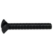 MIDWEST FASTENER #6-32 x 1 in Slotted Oval Machine Screw, Black Oxide Nylon, 15 PK 33297